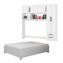 Ver imagem 2 de Guarda Roupa Modulado com Cama Paris 5 Portas 2 Gavetas
