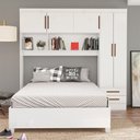 Ver imagem 1 de Guarda Roupa Modulado com Cama Paris 5 Portas 2 Gavetas
