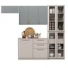 Cozinha Modulada com Cristaleira 4 Peças Essence 100% Mdf Itatiaia - 2