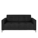 Ver imagem 5 de Sofá Living Decorativo Houston 2 Lugares 180cm Pés em Metal Pu Preto G33 - Gran Belo