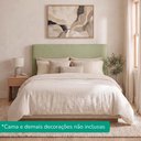 Ver imagem 7 de Cabeceira Painel Suspenso Casal 160 cm Luna Retangular Boucle Oliva Artte
