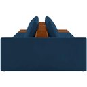 Ver imagem 3 de Sofá Ilha Modular para Sala 252cm com Puff Dublin K01 Veludo Azul Sintético Caramelo - Lyam Decor