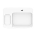 Ver imagem 2 de Cuba de Apoio com Válvula Oculta 7/8" 60x42cm sem Saboneteira Infinity Branco Roca