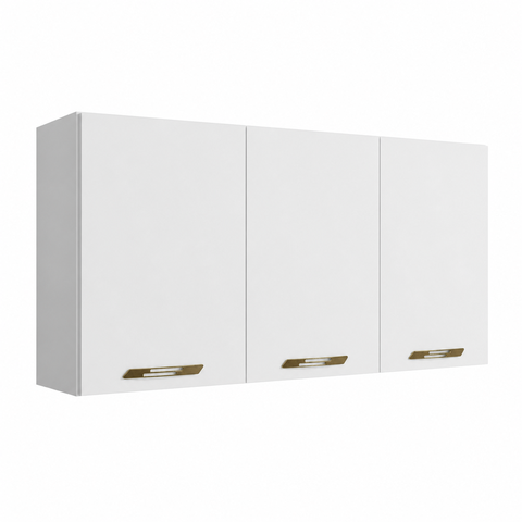 Armários Aéreo Multiuso Isa 3 Portas 102cm CHF Móveis