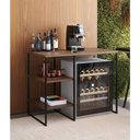 Ver imagem 1 de Aparador Industrial P/ Cervejeira C/2 Prateleiras 95x75x50cm