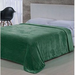 Cobertor Solteiro Toque de Seda Microfibra Niazitex Verde Malta - 1