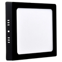 Ver imagem 1 de Plafon Led Sobrepor 12w 6500k Quadrado Preto - Bellalux