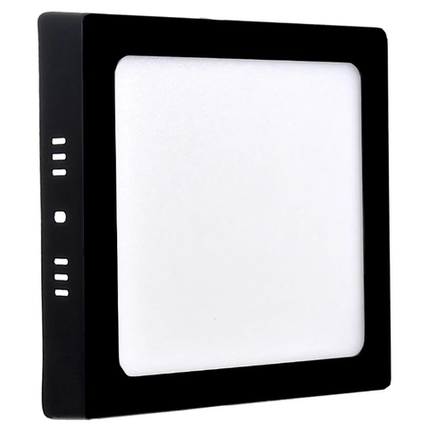 Plafon Led Sobrepor 12w 6500k Quadrado Preto - Bellalux
