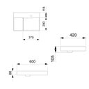 Ver imagem 2 de Cuba de Sobrepor 60x42cm View Horizon