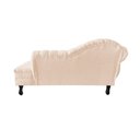 Ver imagem 6 de Recamier Decorativo Divã Amsterdã 147cm Lado Direito Couro Bege