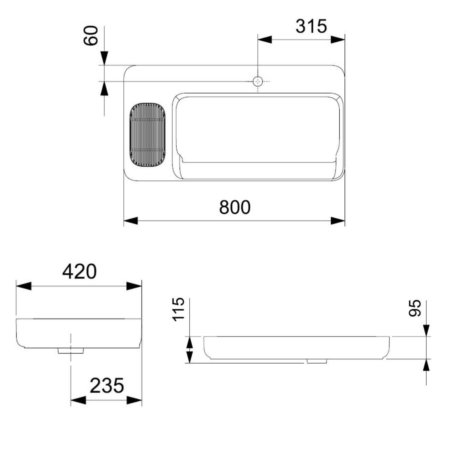 Cuba de Apoio 800cm X 420cm Infinity - 2