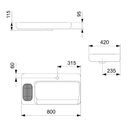 Ver imagem 2 de Cuba de Apoio 800cm X 420cm Infinity