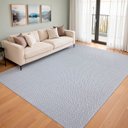 Ver imagem 2 de Tapete Sala Quarto Artesanal 2,50 x 3,00m Chevron Cinza Cru Antiderrapante Grande Rústico