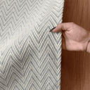 Ver imagem 5 de Tapete Sala Quarto Artesanal 2,50 X 3,00m Chevron Cinza Cru Antiderrapante Grande Rústico