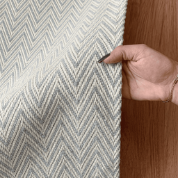 Tapete Sala Quarto Artesanal 2,50 X 3,00m Chevron Cinza Cru Antiderrapante Grande Rústico - 5
