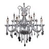 Lustre Candelabro Maria Tereza Monfort Cristais 1Vela Chama - 1