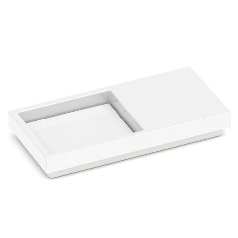 Cuba de Sobrepor 80CMX38CM com Tampo Skyline Horizon Branco Roca