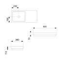 Ver imagem 2 de Cuba de Sobrepor 80cmx38cm com Tampo Skyline Horizon