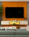 Ver imagem 2 de Conjunto Painel Home Modulo Suspenso TV 85 Polegadas Sheron Cor:Off-White/Madeira