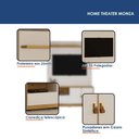 Ver imagem 4 de Home Theater Monza Off White Cinamomo com Aparador para Sala de Estar Ambiente Bellíssima Off White