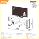 Ver imagem 3 de Rack Bancada para Tv Industrial Dalla Costa 100% Mdf