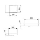 Ver imagem 2 de Cuba de Sobrepor 60cm x 38cm Dash Horizon Branco Roca