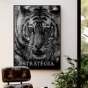 Ver imagem 1 de Quadro Motivacional Estratégia em Moldura Caixa Tacolado Moldura Trad 1cm Madeira Escura com Vidro 3