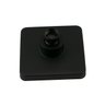 Ducha Chuveiro Flatt Quadrado Abs Preto C/ Braço Parede - 5