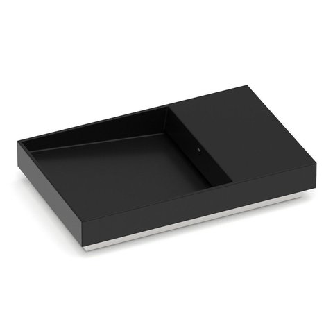 Cuba de Sobrepor 60cm x 38cm Dash Horizon Preto Roca