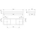 Ver imagem 2 de Cuba de Sobrepor 121cm X 380cm Skyline Horizon