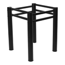 Ver imagem 2 de Base Preto Quadrada para Mesa Jantar Pedra Madeira 75cm Cv2