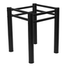 Base Preto Quadrada para Mesa Jantar Pedra Madeira 75cm Cv2 - 2