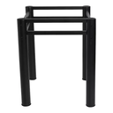 Ver imagem 3 de Base Preto Quadrada para Mesa Jantar Pedra Madeira 75cm Cv2