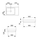 Ver imagem 2 de Cuba de Sobrepor 60x38cm com Tampo Skyline Horizon