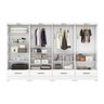 Quarto Modulado 100% MDF  4 Peças 8 Portas 4 Gavetas com Espelhos Smart Plus - 8