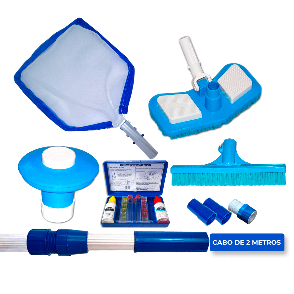 Kit Completo Para Limpeza E Manutenção De Piscina 09 - 1