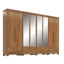 Ver imagem 3 de Quarto Modulado 100% MDF 4 Peças 8 Portas 4 Gavetas com Espelhos Smart Plus Bege/Cinamomo