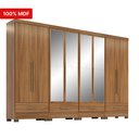 Ver imagem 5 de Quarto Modulado 100% MDF 4 Peças 8 Portas 4 Gavetas com Espelhos Smart Plus Bege/Cinamomo