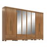Quarto Modulado 4 Peças 8 Portas 4 Gavetas com Espelhos Smart Plus - 3