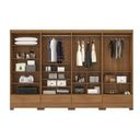 Ver imagem 6 de Quarto Modulado 100% MDF 4 Peças 8 Portas 4 Gavetas com Espelhos Smart Plus Bege/Cinamomo
