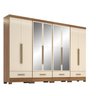 Quarto Modulado 4 Peças 8 Portas 4 Gavetas com Espelhos Smart Plus - 3