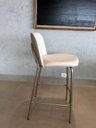 Ver imagem 4 de Kit 3 Banquetas para Cozinha Balcão Ilha Dubai Linho Off White