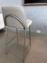 Ver imagem 3 de Kit 3 Banquetas para Cozinha Balcão Ilha Dubai Linho Off White