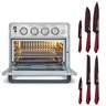 Airfryer + Forno Ichef Ovenfryer Max 26l e Conjunto de 6 Facas Special Cut Vermelha | 127v - 2