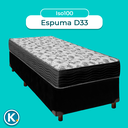 Ver imagem 4 de Conjunto Cama Box Preto Solteiro + Colchão D33 Iso100 Ortobom