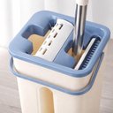 Ver imagem 5 de Mop Flat Multiuso com Balde Duplo Sistema Lava e Seca Inox