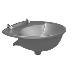Lavatório Plástico Prata Kit Instalação 3,8l 36x28cm Astra - 2