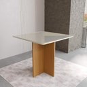 Ver imagem 1 de Mesa de Jantar Quadrada Tampo de Vidro Fidelitá Barcelona 90cm