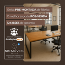 Ver imagem 5 de Mesa Escrivaninha com Gaveta Estilo Industrial Moderna 100% Mdf e Aço:branco com Cobre