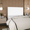 Ver imagem 2 de Cabeceira Cama Box Organica Casal 140cm Luna Suede C/frame Branco